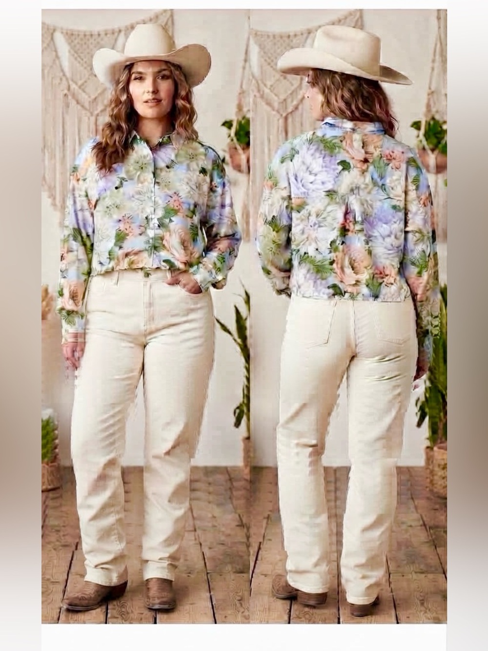 Rachel Zoe Floral Button Down 100% Silk Blouse